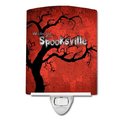 Carolines Treasures Carolines Treasures SB3008CNL Welcome to Spooksville Halloween Ceramic Night Light SB3008CNL